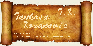 Tankosa Kosanović vizit kartica